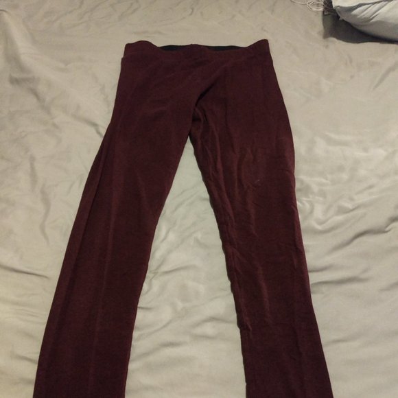 Burgundy  Leggings - Picture 1 of 3